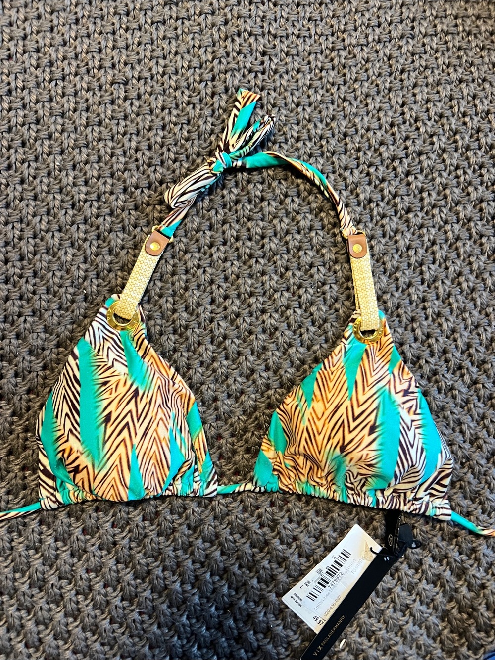 Turquoise Bikini top